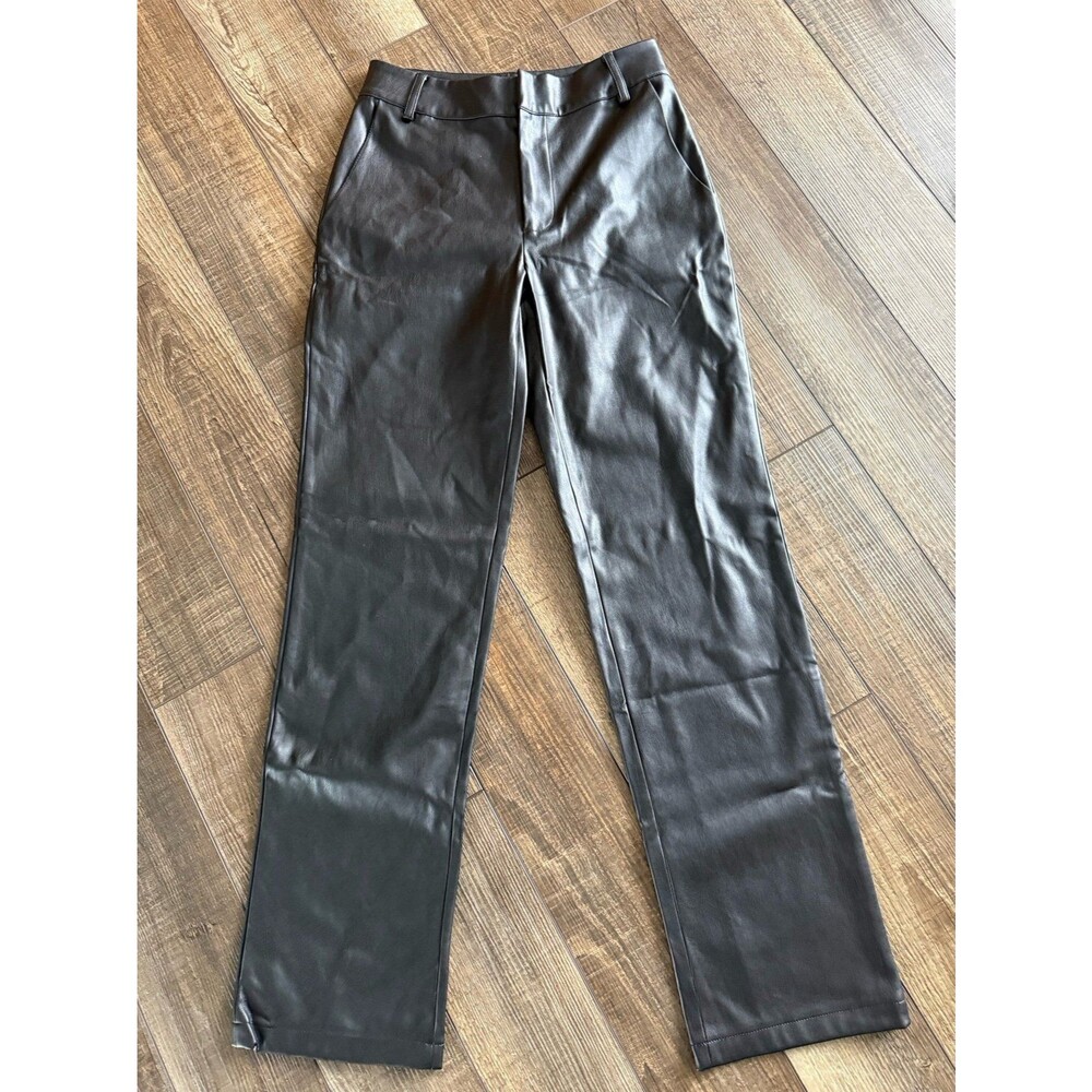 Meshki Faux Leather Pants Sz. X Small NWOT Black